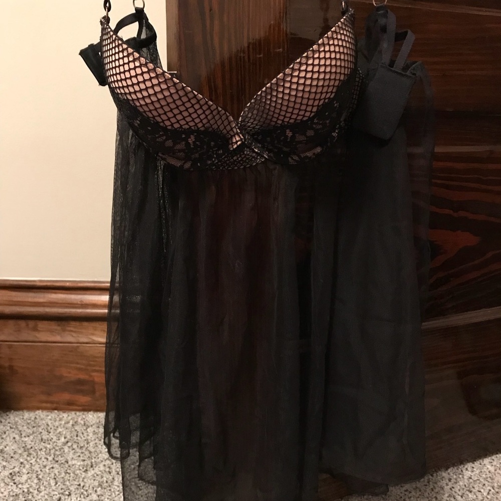 Victoria’s Secret lingerie. 34C